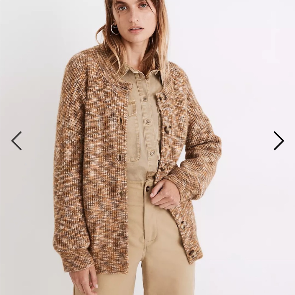 Madewell Space-Dyed Winstead Cardigan Sweater